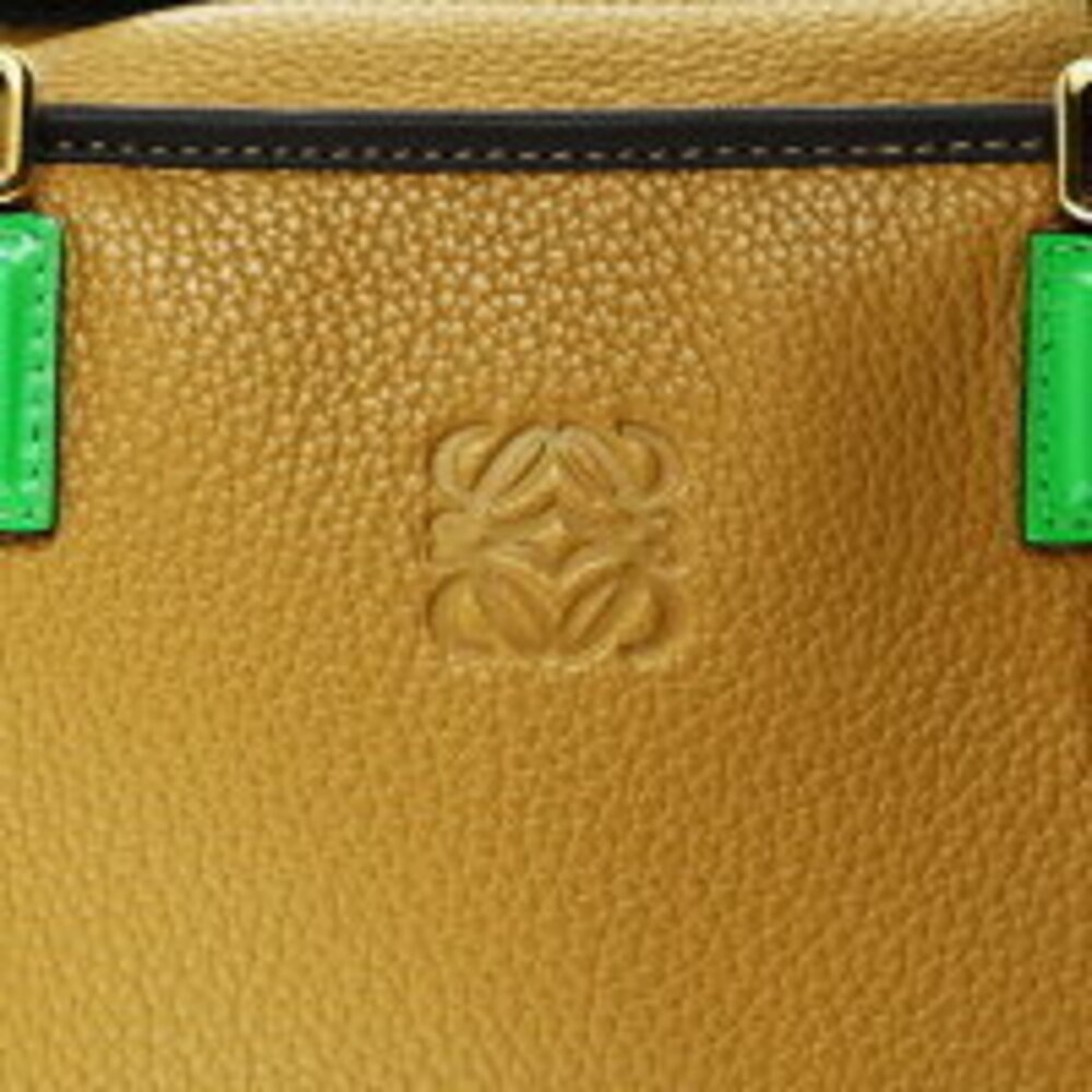 LOEWE Oro Amazona Anagram Handbag Brown - Picture 9 of 13